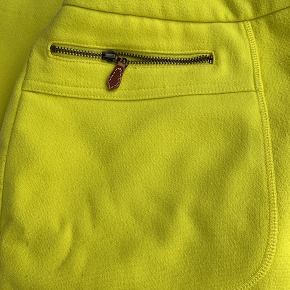 J Mclaughlin wool chartreuse colored skirt… size 14 - Picture 5 of 5
